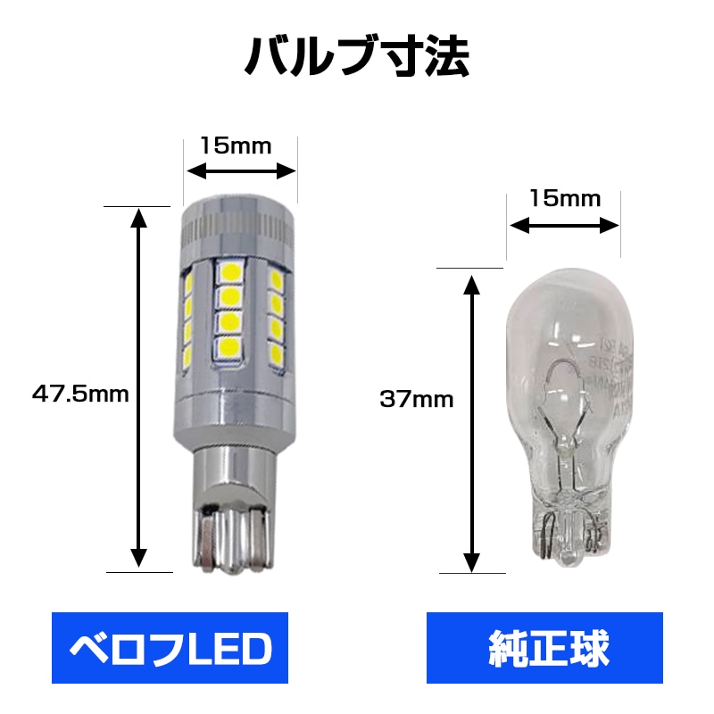 LEDバック T16 冷却ファン付き 1800lm 1個入り LEDバックランプ FZ