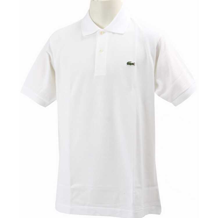 【新品】LACOSTE ホワイト 半袖 ポロシャツ サイズ XXL ラコステ メンズ L.12.12 ポロシャツ 無地 半袖 [サイズ:007
