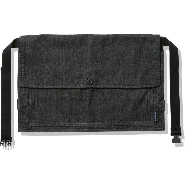 ヘリーハンセン フレームプルーフデニムユーティリティーマエカケ(ユニセックス) ブラック #HOE02201-K HELLY HANSEN ヘリーハンセン フレームプルーフデニムユーティリティーマエカケ(ユニ