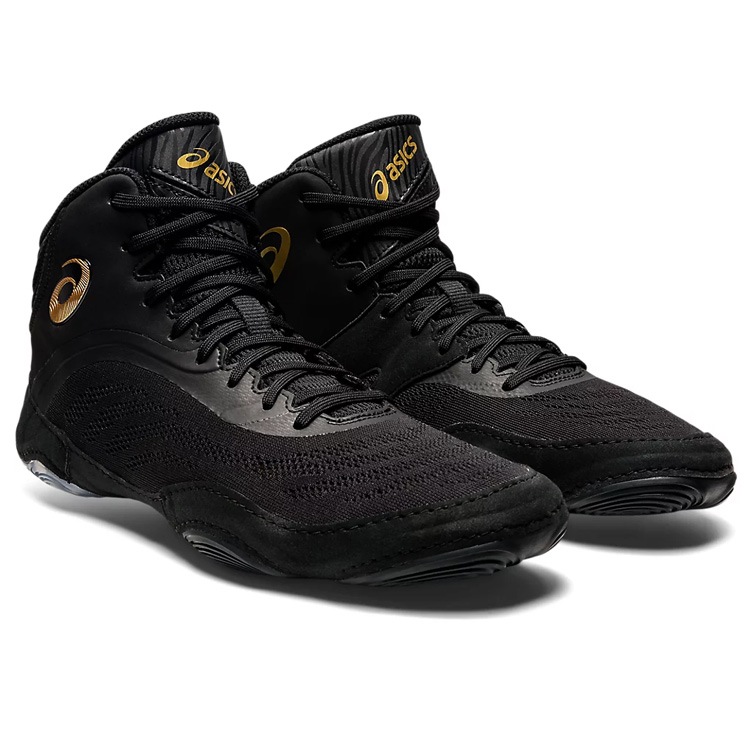 asics レスリングシューズ 黒/金 ハイカット アシックス スプリットエリート レスリングシューズ [サイズ：26.0cm