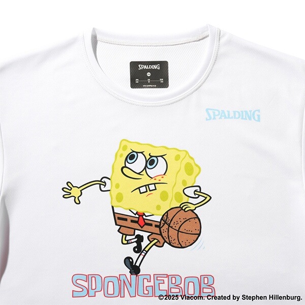 スポルディング ジュニア Tシャツ スポンジ・ボブ ドリブル [サイズ