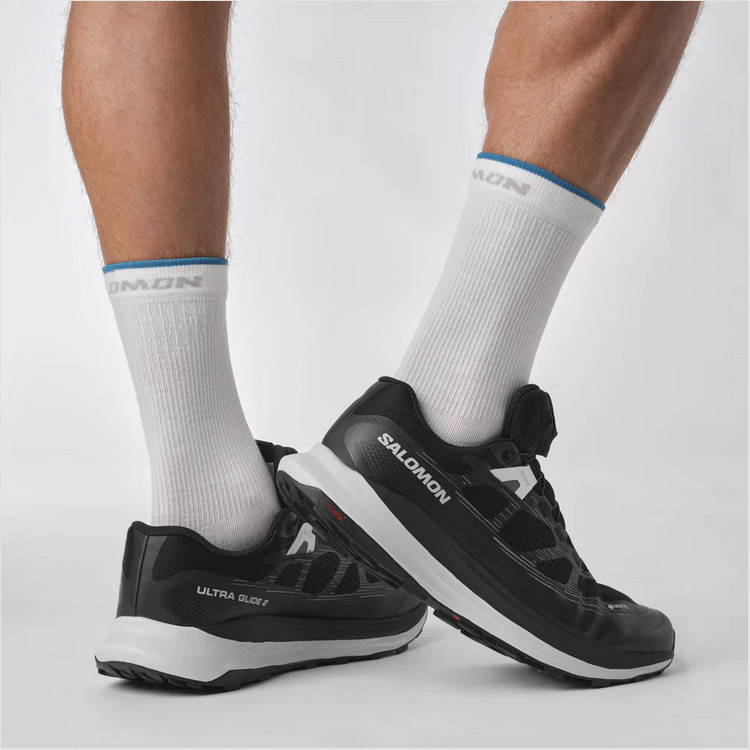 サロモン ウルトラ グライド 2 GTX(GORE-TEX) 25.5cm ブラック×Lロック #L47216600 ULTRA GLIDE 2 GTX BLACK/L.ROCK/WHITE SALOMON サロモン ULTRA GLIDE 2 GORE-TEX(ウルトラ グライド 2 ゴアテックス