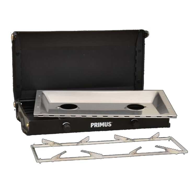 プリムス キンジャ レギュレーター付きツーバーナー [サイズ：43×14