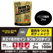 ゴールドジム ホエイ＆カゼイン ダブルプロテイン【バニラ味