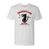 ƹ㤤դ꾦ʡDragon's Lair GymHeather White Short Sleeve Shirt with Black & Red Dragon's Lair Gym LogoT