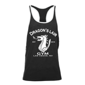 ƹ㤤դ꾦ʡDragon's Lair GymBlack & White Stringer Tank with White Dragon's Lair Gym Logoå󥯥ȥå