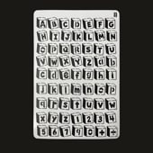 手芸時間 ステンシルシート 文字08 アルファベット 数字 記号 まとめ買い 20パターン 1250種類　26*17.5