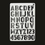 手芸時間 ステンシルシート 文字10 アルファベット 数字 記号 まとめ買い 20パターン 1250種類　26*17.5