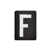 手芸時間 ステンシルシート 文字 アルファベット F kuroFまとめ買い 43種類　10*7.5