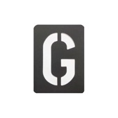 手芸時間 ステンシルシート 文字 アルファベット G kuroG まとめ買い 43種類　10*7.5