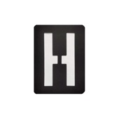 手芸時間 ステンシルシート 文字 アルファベット H kuroH まとめ買い 43種類　10*7.5