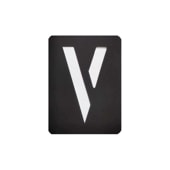 手芸時間 ステンシルシート 文字 アルファベット V kuroV まとめ買い 43種類　10*7.5