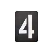 手芸時間 ステンシルシート 文字 数字 ４ 記号 kuro04 まとめ買い 43種類　10*7.5