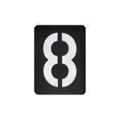 手芸時間 ステンシルシート 文字 数字 8 記号 kuro08 まとめ買い 43種類　10*7.9