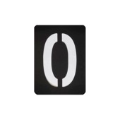 手芸時間 ステンシルシート 文字 数字 0 記号 kuro00 まとめ買い 43種類　10*7.11