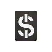 手芸時間 ステンシルシート 文字 数字 記号 $ Kuro$ まとめ買い 43種類　10*7.17