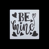 手芸時間 ステンシルシート LOVE L09 ハート ラブ メッセージ まとめ買い 28パターン 13*13　テンプレート