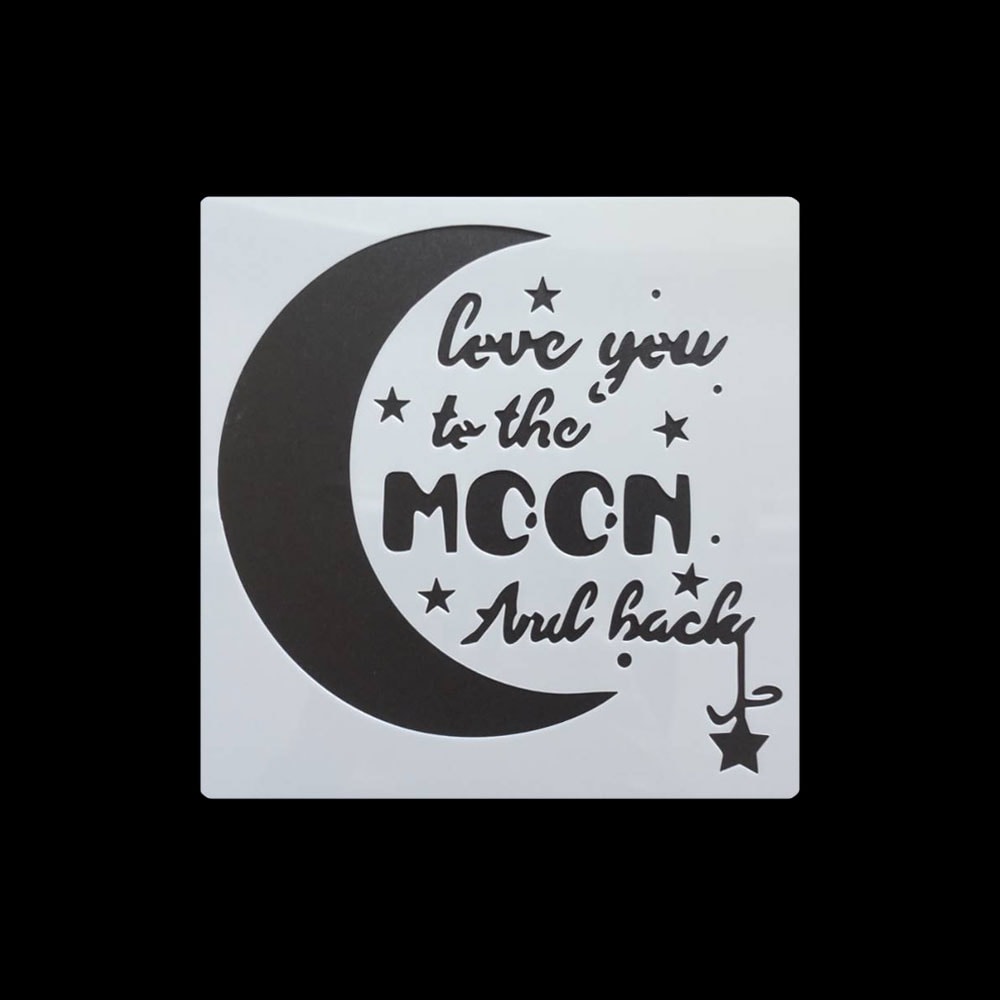 手芸時間 ステンシルシート LOVE L12 ハート ラブ メッセージ まとめ買い 28パターン 13*13　テンプレート