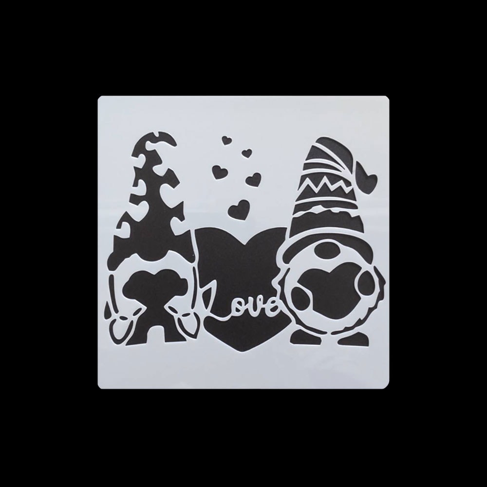 手芸時間 ステンシルシート LOVE L23 ハート ラブ メッセージ まとめ買い 28パターン 13*13　テンプレート