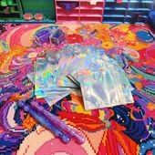 オーロラビーズバッグ