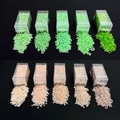 シルフィービーズ　スペシャルビーズ　スクエア　樹脂 453 545 564 704 948 951 954 955 966 3770