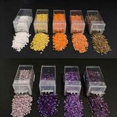 ミラミラビーズ　スペシャルビーズ　スクエア　樹脂　167 208 327 550 722 740 3042 3821 5200