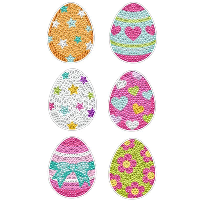 ダイヤモンドアート AHD イースターエッグマグネットセット（6個入り）