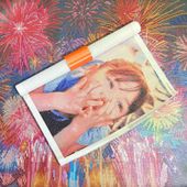 手芸時間オリジナル　ダイヤモンドアートホルダー　オレンジ　保存　ストッパー　留め具