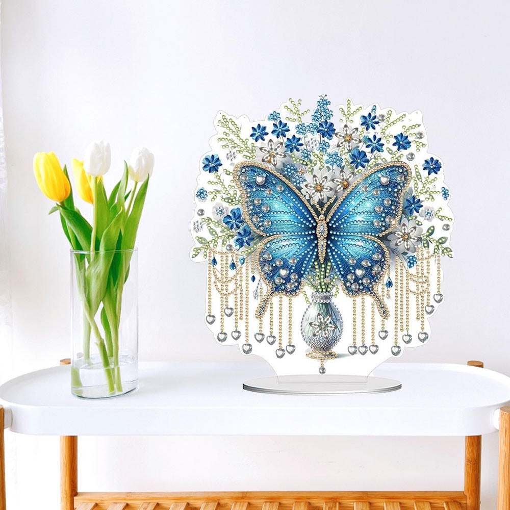 ダイヤモンドアート AHD アートスタンド 蝶々デザイン