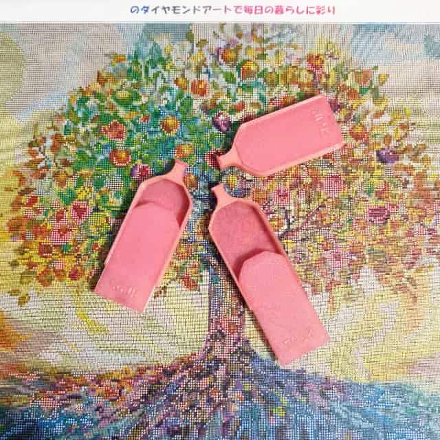 手芸時間オリジナルビーズトレー　半透明　ピンク系