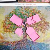 手芸時間オリジナル ビーズトレー 大サイズ　ピンク