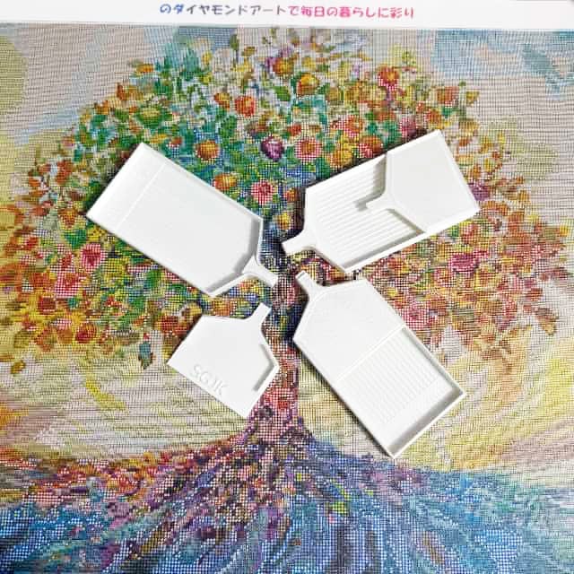 手芸時間オリジナル ビーズトレー 大サイズ　白