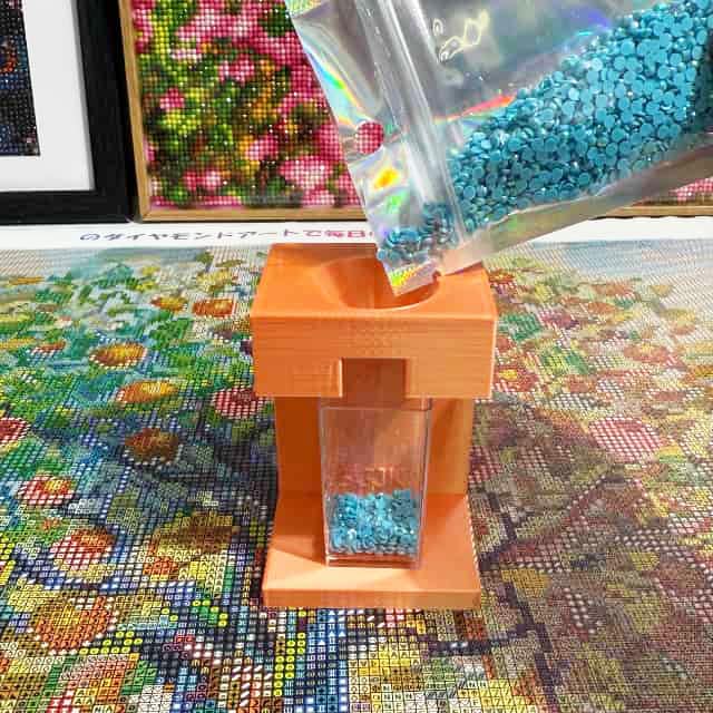 手芸時間オリジナル　ダイヤモンドアート用 スタンドビーズロート　オレンジ