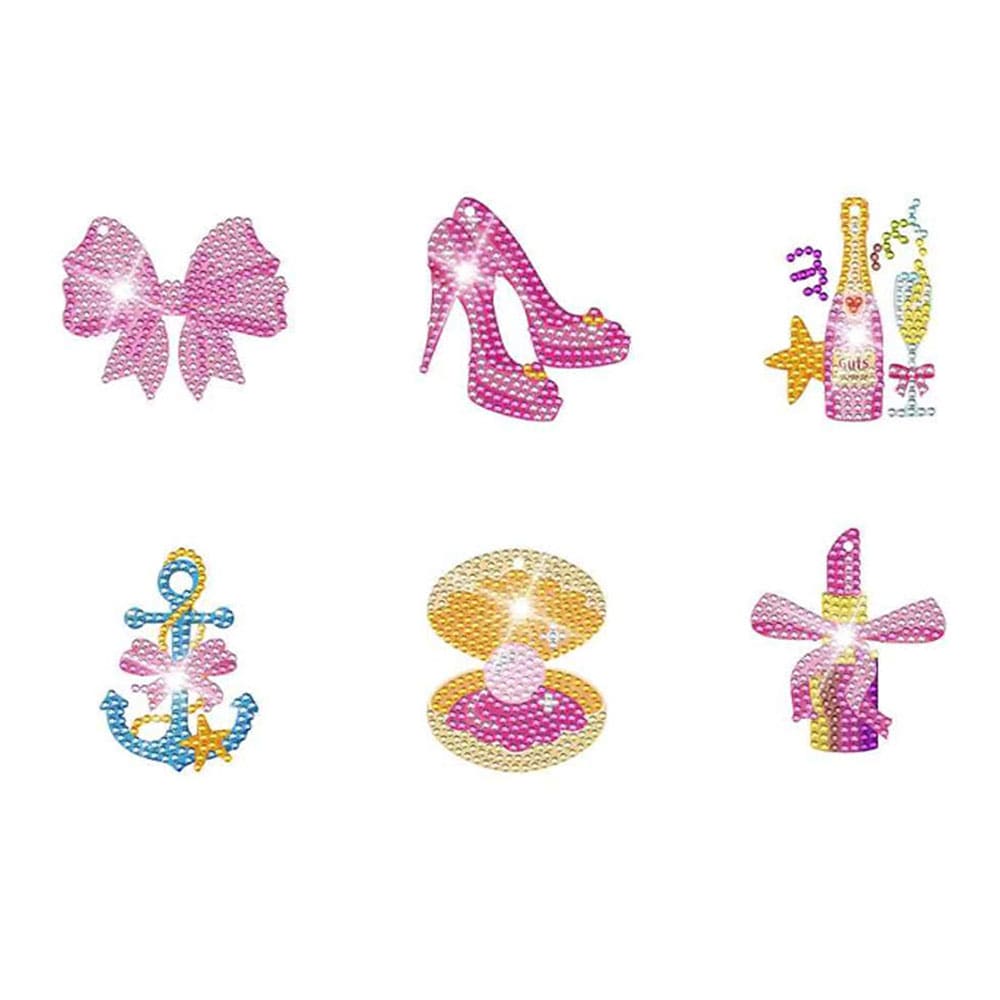 ダイヤモンドアート AHD マグネットセット（6個入り）パーティー ラウンドビーズ キラキラビーズ