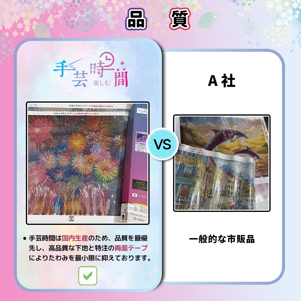 AHDダイヤモンドアート 東京 60×90cm 樹脂ビーズ ABビーズ付
