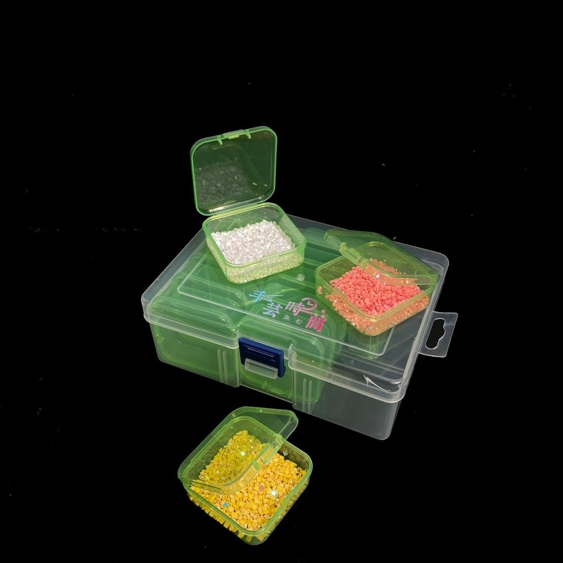 ダイヤモンドアート 専用ビーズ収納ケース 14ケース 軽量 水に強い