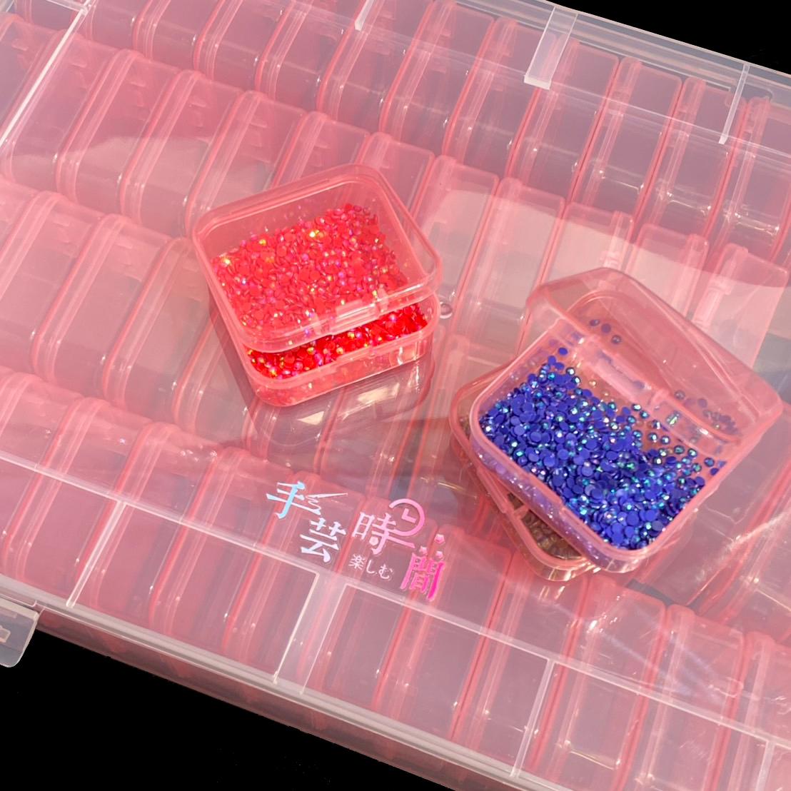 ダイヤモンドアート 専用ビーズ収納ケース 64ケース（大） 大容量 軽量