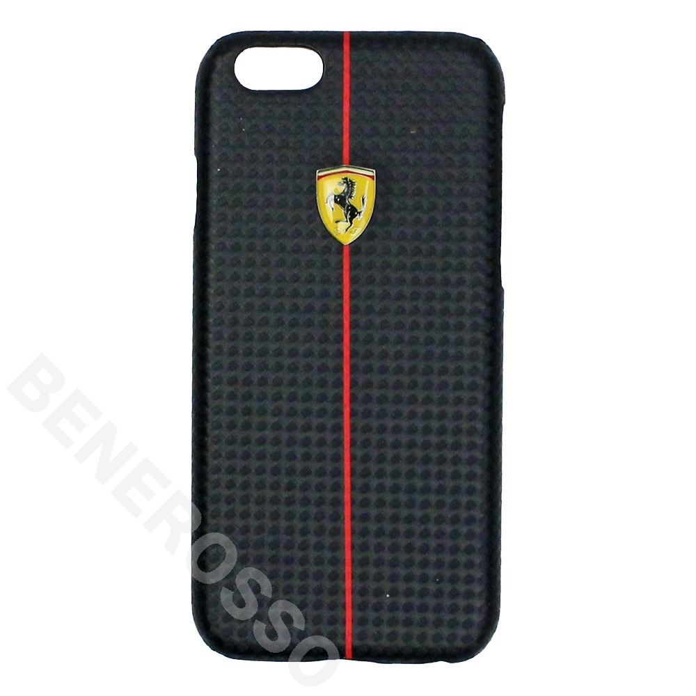フェラーリ iPhone6/6s カーボン調 ハードケース Formula one  ブラック FEFOCHCP6BL 