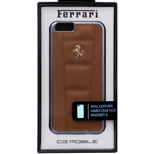 フェラーリ iPhone6/6s 458 レザー ハードケース キャメル FE458GHCP6CA