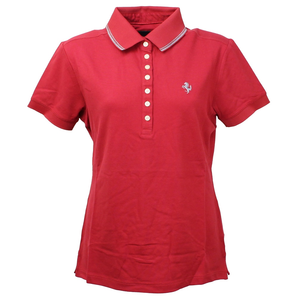 フェラーリ レディース ルレックス ポロ レッド/ホワイトボタン