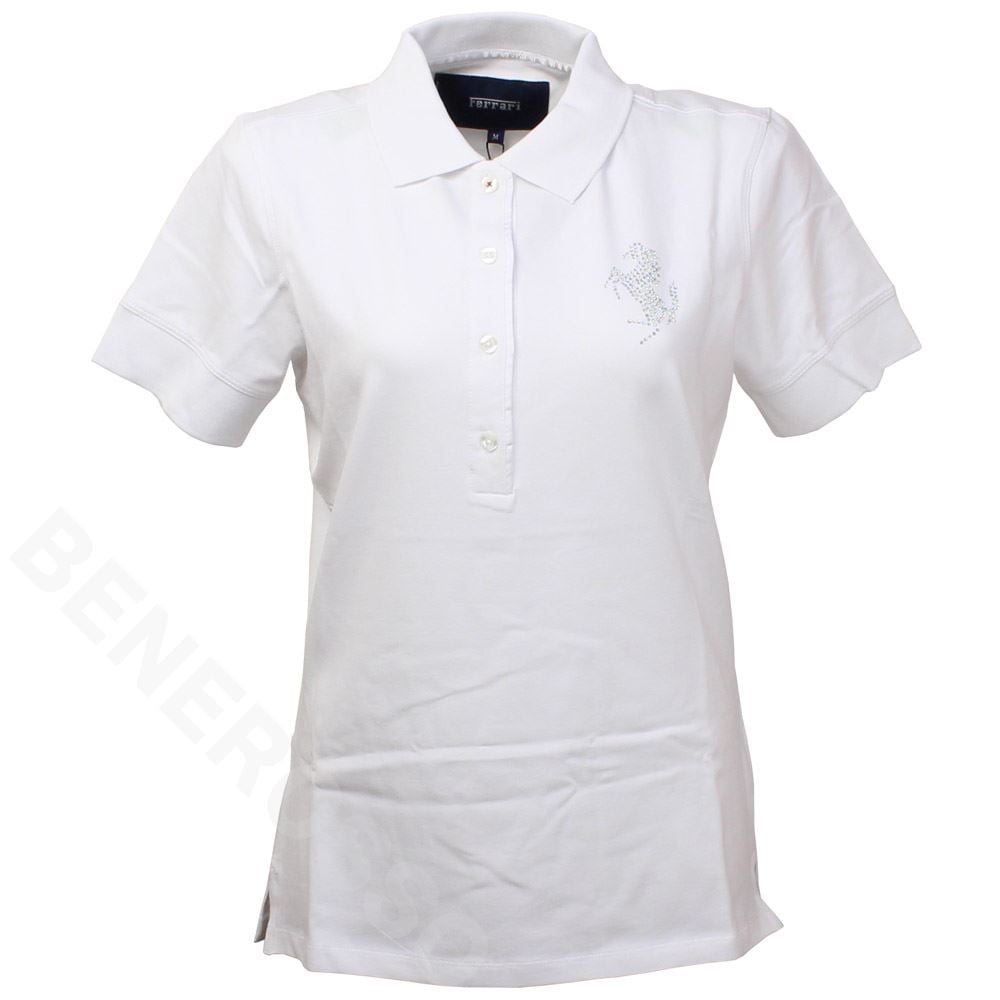 フェラーリ レディース プランシングホース ポロ ホワイト