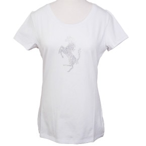 フェラーリ レディース ビッグ プランシングホース Tee ホワイト