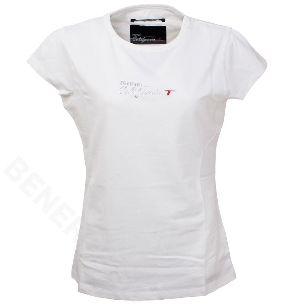 フェラーリ レディース カリフォルニアT Tシャツ ホワイト/ブルー