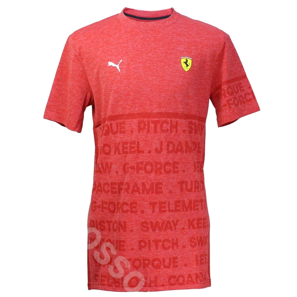 PUMA フェラーリ EVO Tシャツ レッド 577833-01