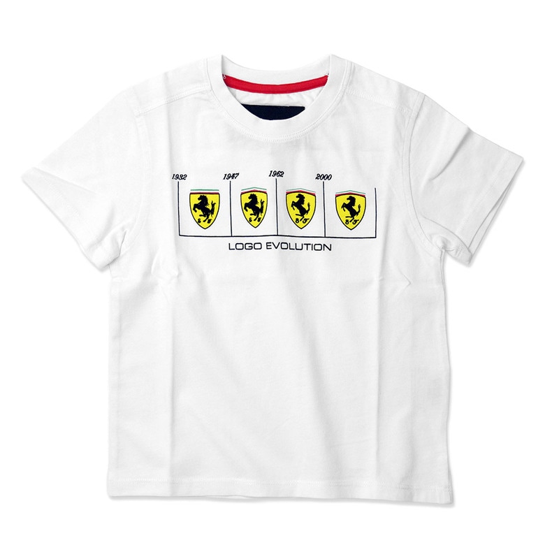 フェラーリ キッズ Evolution シールド Tee ホワイト