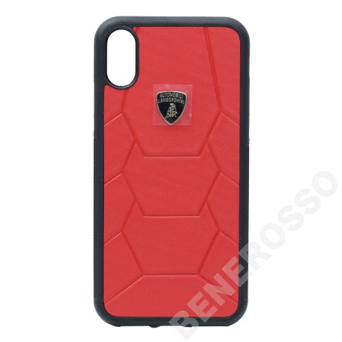 ランボルギーニ iPhoneX /XS レザー ハードケース アヴェンタドール D7 レッド LB-TPUPCIPX-AV/D7-RD 