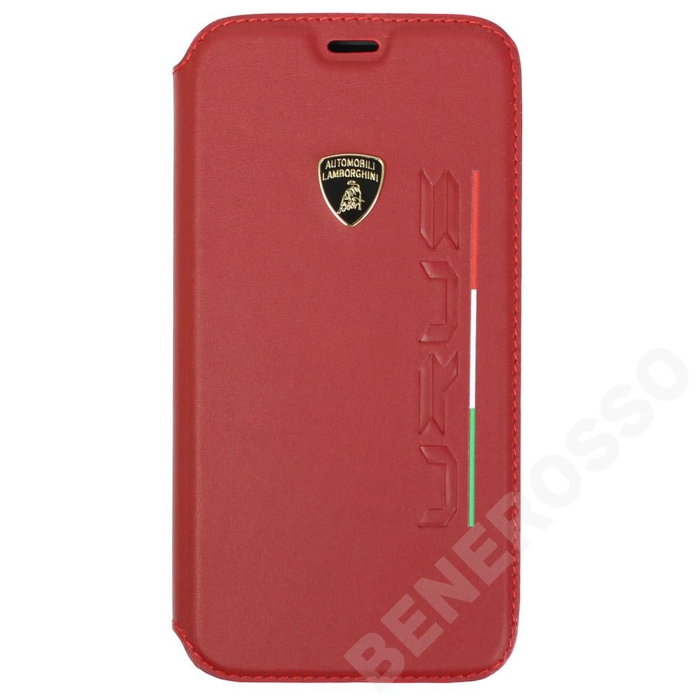 ランボルギーニ iPhoneX/XS レザー URUS ブックタイプケース レッド LB-SSHFCIPX-UR/D2-RD 