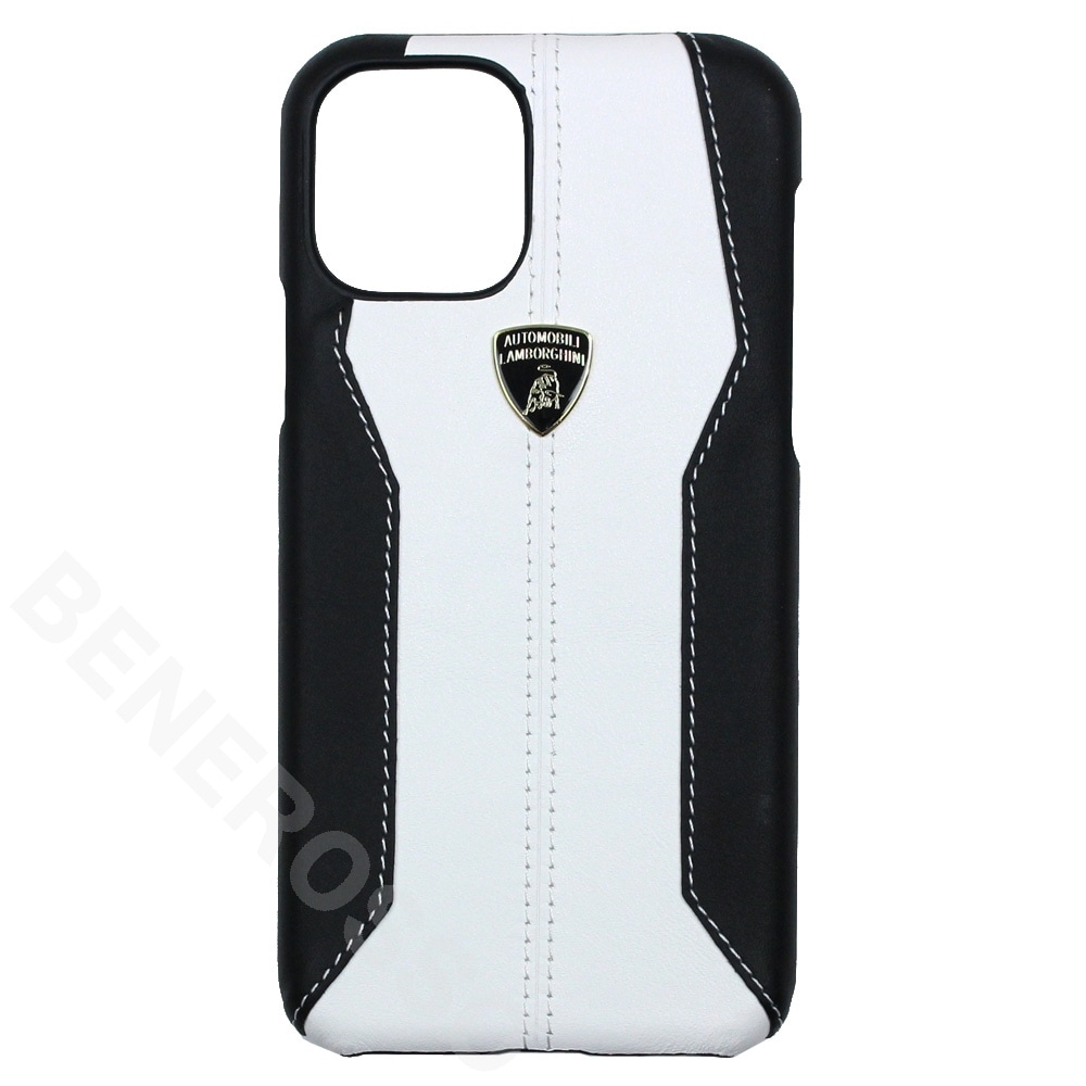 ランボルギーニ iPhone11Pro レザー バックケース Huracan-D1 ホワイト LB-HCIP11-HU/D1-WE 