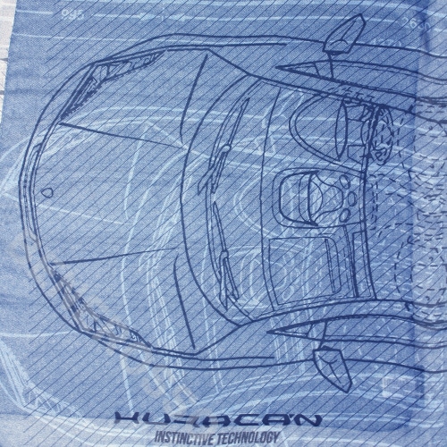 ランボルギーニ ウラカン スカーフ パシュミナ デニムブルー 9012068MOU158