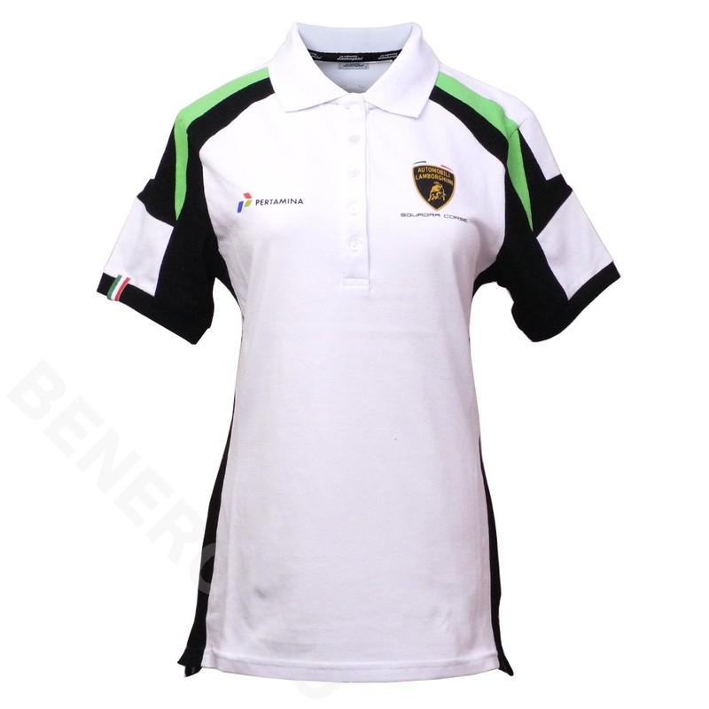 ランボルギーニ Squadra Corse レディース チーム ポロ ホワイト 9010695CCW085EL 